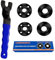 HOBEREROK 5PCS Angle Grinder Nut Set - 5/8-11 Compatible with Makita Dewalt Milwaukee Bosch Ryobi Black Decker Grinder Parts - Includes 1x Wrench & 4x Flange Nuts