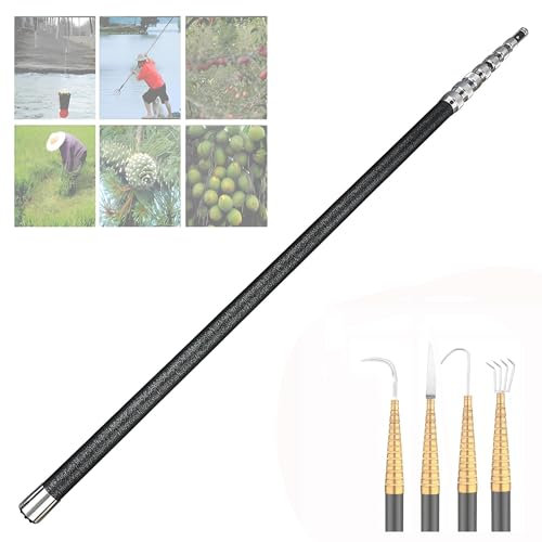 Mehrzweck-Teleskopstange Ultraleichte Teleskopauszugsstange 8mm Universal-Standardloch-Teleskopstange Stabile ausziehbare Stange Obstpflücker-Verlängerungsstange(10M/32.8ft)