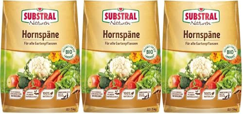 3 X 5 kg Bio Hornspäne Naturen