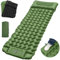 Cirulli Matelas Camping, Matelas de Couchage ultraléger avec Oreiller intégré, Matelas Gonflable avec Pompe à Pied intégrée, Matelas pneumatique Pliable Portable,Matelas Gonflable 1 Place