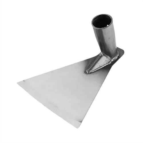 Heavy Duty Steel Weeding Hoe Head, Ergonomic Garden Tool with Easy Handle Attachment, Gardening & Backyard Tasks - Durable Agriculture Hoe for Weeding, Tilling & Soil Maintenance (17cm)