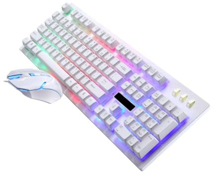 Operitacx 1Juego Ratón USB Ergonómico Mecánico y PC y Gaming Casa o Cibercafés