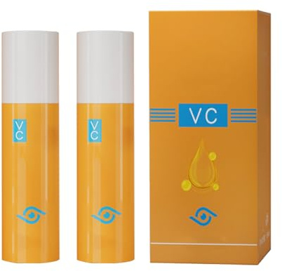 Mnozreo VC Lutein Anti-Falten Serum öl mit Roller Ball,Anti-Aging-Augenserum gegen Falten,Lutein Augenserum Eye Essence Oil,Roll-On Anti-Aging-Augenserum gegen Falten,8ML,2PC