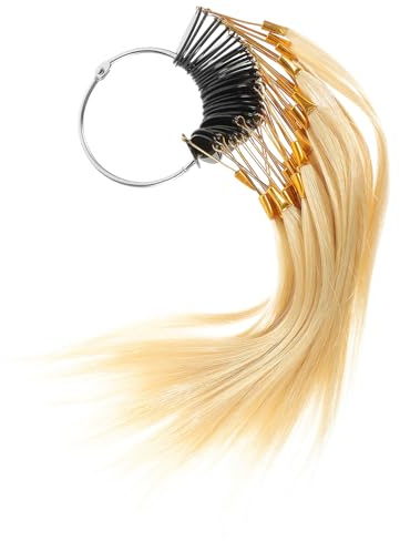 ULTECHNOVO 30 piezas Muestras de Color de Cabello Natural para Pruebas y Peluquería Carta Profesional para Tintes y Entrenamiento Peluquería Kit de Test de Color para Salón Tono