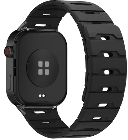 WoPail Silicone Cinturino Magnetico per Xiaomi Redmi Watch 6/5/4, Traspirante Sport Cinturini di Ricambio per Xiaomi band 10 pro/9 pro/8 pro