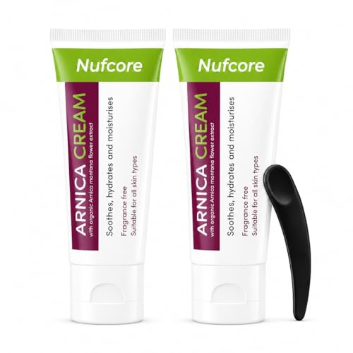 Arnica Cream for Bruises and Swelling – 2 x 50ml Twin Pack (100ml Total) – Arnica Montana Extract, Fast Absorbing Moisturising Cream for Daily Skincare & Massage