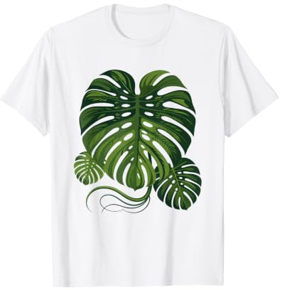 Monstera Albo Variegata Collector Rare Plant Obsession Art Maglietta