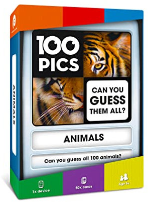 100 PICS Animals - Guess the animals flash card game