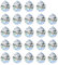 MerryNine 24Pack Kristallkugel 0.8/20mm Prisma Sonnenscheinfänger Regenbogen Anhänger Maker, hängende Kristalle Prismen für Fenster, für Feng Shui, für Geschenk
