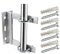 K M Electronics® TV AERIAL WALL MOUNT BRACKET 6 X 6 GALVANISED INCLUDING V BOLTS AND FIXINGS