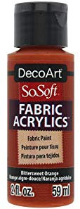 DECO ART SOSOFT-Pintura para Tela, Color, Naranja agridulce, talla única