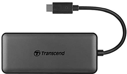 Transcend 6-in-1 USB Type-C Hub USB 3.1 Gen 2 TS-HUB5C Schwarz
