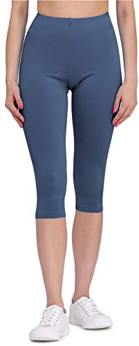 Bellivalini Damen Leggings Bequeme und atmungsaktiv Leggings 3/4 aus Viskose BLV50-148