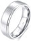 Zakk Ring Herren Damen Titan Verlobungsringe Eheringe Trauringe Silber Gebürstet 4mm 6mm 8mm(Silber-6mm, 49 (15.6))