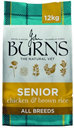 Burns Natural Nutrition Senior + Complete Dry Dog Food Chicken & Brown Rice 12kg