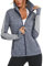 Wayleb Felpe Donna con Cappuccio e Zip Leggero Traspirante Giacca Sportiva Slim Fit ad Asciugatura Rapida per Fitness Jogging Yoga