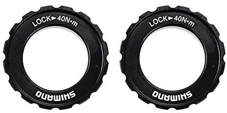 2 Stück Shimano SM-HB20 Centerlock Verschlussring Lock Ring Steckachse 15/20 Aussenverzahnung