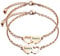 INBLUE 2～3 PCS Personalisierte Herzform Armbänder Set Bester Freund Name Angepasst 1～3 Namen Beste Freundin Geschenke für Frauen Freundschaft BFF Armbänder für 2～3 Schwestern (Roségold 2 Stück)