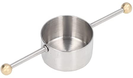 Uadme Medidor de onzas de 1.7 onzas,taza medidora de vino de acero inoxidable con asa para el hogar,bar,oficina