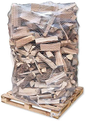 3,2 m³ / SRM Brennholz Esche 25 cm Scheitlänge PEFC-Zertifiziert Made in Bavaria Premium Kaminholz Scheitholz Kamin Ofenholz Feuerschale Lagerfeuer trocken | 2 Paletten | Energie Kienbacher