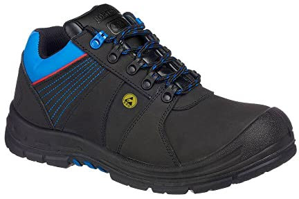 Portwest - Chaussures de sécurité Basses Compositelite Protector S3 ESD HRO 40 Noir/Bleu