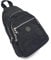 Noey & Lou Kleiner Daypack sportlicher sehr Leichter City-Rucksack Trekking Crossbody Backpack Freizeit Fahrrad Sport Wandern Reise (Schwarz)