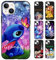 nurkorki Personalisierte Handyhülle für iPhone 14 iPhone 13 Hülle 6,1,Anime Stitch Motiv Personalisiert Benutzerdefinierte Name Text Individuelle Case Weiche TPU Stoßfest Silikon Custom Schutzhülle