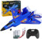 yusvwkj RC Airplane, F22 RC Plane with 3 Batteries Ready to Fly, 2.4GHz Remote Control Airplane with Colored LED Lights, Airplane Toy Remote Controlled Fighter RC Glider for Kids Beginners Adults