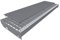 10 Stück Gitterrostauflage genoppt ca. 800x200 mm grau Gleitschutz R11