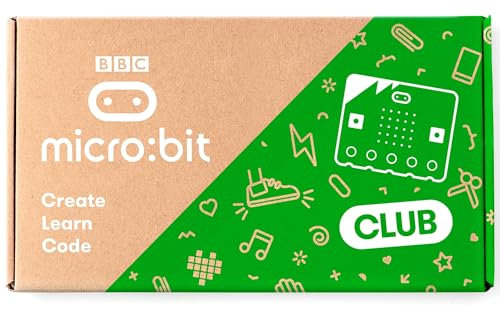 VESAOIR BBC Micro:BIT Micro:bit v2 Go Club (10 Pack microbit v2 go kit) with 10 BBC Micro:bit V2 Boards Battery Holder, Micro USB Cable are Included