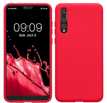 kwmobile Custodia Compatibile con Huawei P20 Pro Cover - Back Case per Smartphone in Silicone TPU - Protezione Gommata - rosa shocking