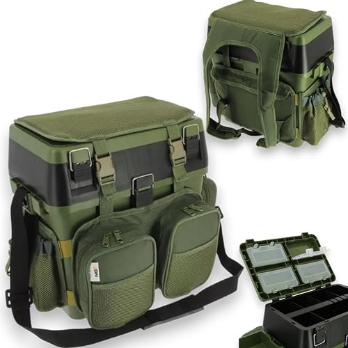 NGT FISHING SEAT BOX RUCKSACK WITH BAG FOR TERMINAL TACKLE CARP SEA NGT
