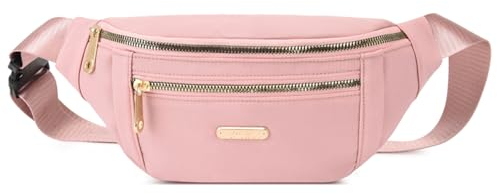 Sac Banane Femme Homme Sacs de Randonnée Sacoche Bandoulière Sac de Ceinture Outdoor Sport Waist Bag Fanny Pack (Rose Sac Banane)