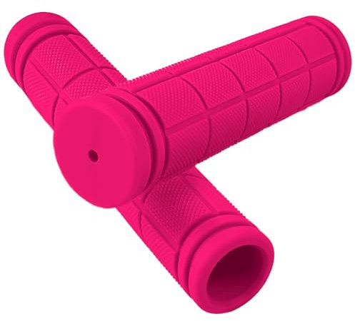 pangdapengpeng 2 Stück Fahrradgriffe, Lenkergriffe Fahrrad 22mm,Gummi Ergonomische Griffe für Fahrräder für Mountainbike, Roller (Rosa)