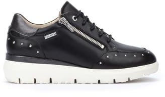 Pikolinos Deportivos en Cuero Rueda para Señora Color Black
