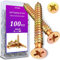 ANVINKU Schrauben Set 100 Stück, M4 x 35 mm Holzschrauben Set, Farbe Zink Holzschrauben Sortiment, Selbstschneidende Schrauben 35 mm, M4 Schrauben Set Holz, Schrauben Sortiment für Reparatur