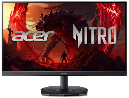 Acer Nitro Moniteur de Jeu Full HD 24,5 1920 x 1080 | AMD FreeSync | Actualisation 180 Hz | 1 ms (VRB) | 99% sRGB | Prise en Charge HDR 10 | 1 Port DisplayPort 1.2 & 2 x HDMI 2.0 | KG251Q P3biip