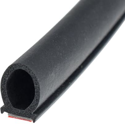 D-Typ Autotürdichtung Gummidichtung - 5 Meter Selbstklebendes Dichtband Kfz für Schutz und Stilvolles