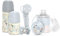 Suavinex, Coffret Cadeau Nouveau-né. Kit Biberons Anti-Coliques 150 ml et 270 ml + Sucette 0/6 Mois avec Tetine Symétrique SX Pro + Doseur Lait + Attache-sucette + Boîte à Tétines. Wonderland Bleu