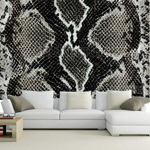 Reptile Snake Skin Texture 3D Wallpaper Office Living Room Sofa Bedroom TV Background Wall Decoration-350cm×256cm