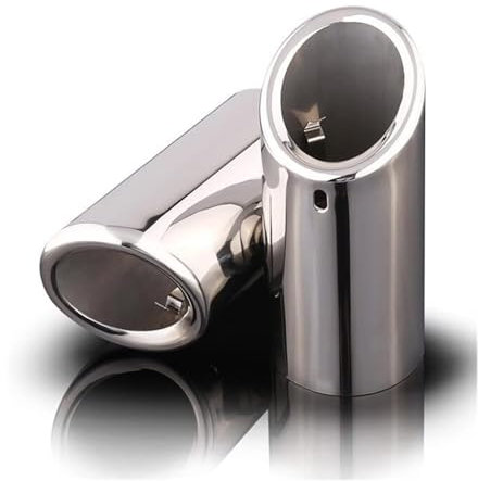 Auspuff Schalldämpfer Für E30 E36 E46 E90 E91 E92 E93 F30 320i 325i 328i 2006–2010 F30 GT 2013–2018 Auto Auspuffrohr Schalldämpferspitze(2pcs Silver)