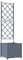 vidaXL Hellgrauer Plastikpflanzer mit Spalier für drinnen und draußen 40 x 143 cm Modernes Design langlebiges Synthetisches Material Gartendekor Pflanzenständer vertikale Lösungen Blumentopf modern