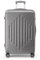 LALAHO Valise Cabine Rigide en ABS Léger, Coins Renforcés, 4 roulettes Spinner, Serrure à Combinaison, Poignée Télescopique - Bagage Cabine/Soute (Gris foncé, M/55cm)