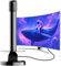 Antenna TV Interna Digitale – Antenna Terrestre per Smart TV, Ricezione 360° Fino a 250 km, Compatibile con DVB-T/DVB-T2, Supporta Canali HD/4K Gratuiti, Cavo Coassiale da 5 Metri