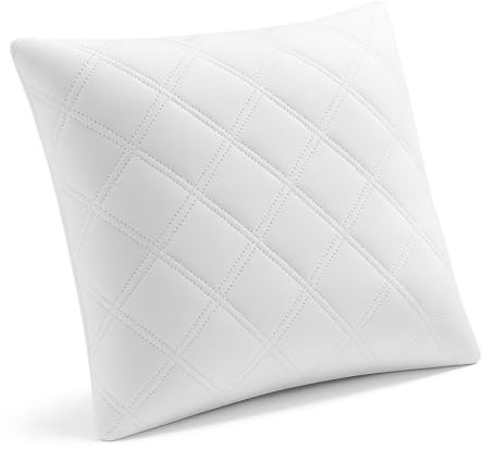 Kissen aus Memory-Schaum – Memory-Flocken – ergonomisch und atmungsaktiv für einen erholsamen Schlaf – Bezug aus Mikrofaser – Öko-Tex-zertifiziert (60 x 60 cm, 2 Stück)