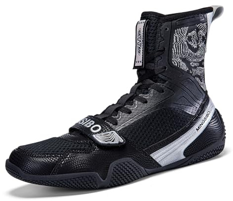 Scarpe Pugilato Uomo Squat Scarpe Wrestling Scarpe Combat Boxers Trainer Traspirante Bambino Stivaletti Boxe da Bambino-per Uomo e Donna