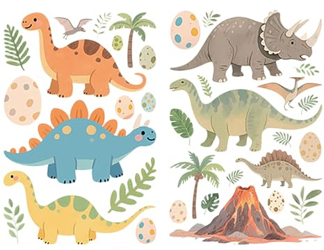 Wandtattoo Selbstklebend Kinderzimmer Wandtattoo Dinosaurier Wandsticker Wandaufkleber Wand Deko für Jungen Babyzimmer Kinderzimmer Spielzimmer Schlafzimmer Klassenzimmer Kita