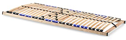 snoozo Lattenrost Lattenrahmen TwinFlex | 28 Federleisten | 5-facher Härteverstellung | zur Selbstmontage | geeignet für alle Matratzen | 140 x 200 cm