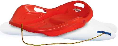 JAMARA 460534 Snow Play Bob Speed 78 cm rot-aerodynamische Bauweise, langlebiger Kunststoff, Bequeme, ergonomische Sitz-/ Liegekuhle für eine optimale Rutschposition, 1kg Leichtgewicht