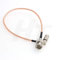 HangTon Mini SDI to SDI Video Signal Coaxial Adapter Cable 75 ohm for Blackmagic Camera Video Assist Monitor (30cm, Right Angle DIN 1.0/2.3 to Male BNC 316D)